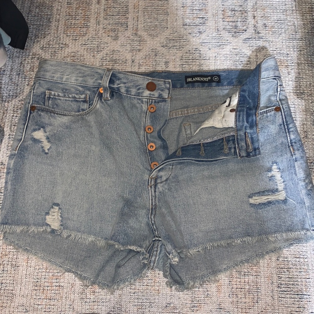Blank NYC Distressed Jean Shorts